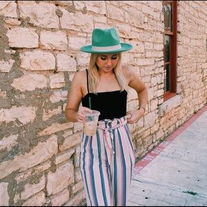 Green Felt Hat - Crazy Train